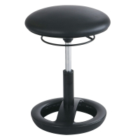 Safco Twixt Desk-Height Active Seating Stool, Black Vinyl
