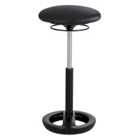 Safco Twixt Extended-Height Active Seating Stool, Black Vinyl