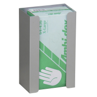 Omnimed 10" W x 4" D x 6.25" H Aluminum Single Glove Box Holder