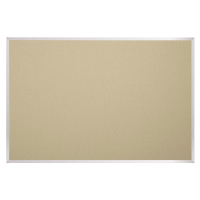 Best-Rite Fabric Covered Cork 8' x 4' Aluminum Finish Bulletin Board