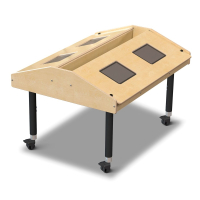 Jonti-Craft 42" W x 33" D Quad Tablet Mobile Table