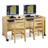 Jonti-Craft Enterprise 48" W x 26" D Computer Desk (Computers and chairs not included)