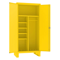 Durham Steel 36" W x 24" D x 78" H Spill Control Cabinet, Yellow