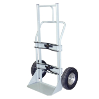 Justrite 1000 lb Cryogenic Single Cylinder Hand Truck, 16" Pneumatic