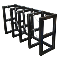 Justrite 4-Wide Cylinder Barricade Storage Racks (Shown with 4 cylinder capacity)
