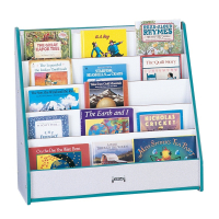 Jonti-Craft Rainbow Accents Flushback Pick-a-Book Display Stand (Shown in Teal)
