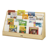 Jonti-Craft Flushback 48" W Extra Wide Pick-a-Book Display Stand (example of use)