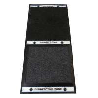 NoTrax 25.5" x 52.5" 2-Zone Disinfecting Shoe Sanitizer Floor Mat