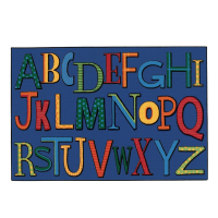 Carpets for Kids Playful Alphabet Rectangle Classroom Rug
