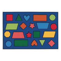 Carpets for Kids Color Shapes Rectangle Classroom Rug