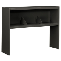 HON 38000 Series 48" W Stack-On Open Shelf Hutch, Charcoal