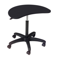 Balt MooreCo Pop Adjustable Height Mobile Laptop Table Stand, Black