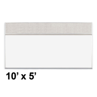 Best-Rite Style-C 10 x 5 Combo-Rite Tackboard and Porcelain Magnetic Combination Whiteboard (Shown in Sterling)