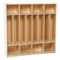 Wood Designs Classroom 8-Section Locker Storage, 49" H x 48" W x 15" D