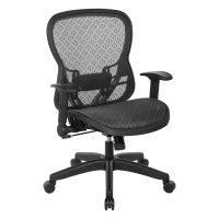 Office Star Deluxe R2 SpaceGrid Back Chair with Breathable Mesh Seat