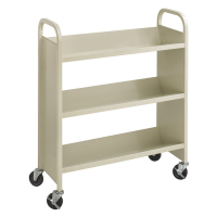 Safco Scoot 36" W 3-Shelf School Book Cart 