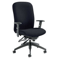 Global Truform 5450-3 Fabric Multi-Tilter High-Back Office Chair. Shown in Black