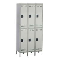 Safco Double Tier 3-Column Steel Locker (Shown in Grey)