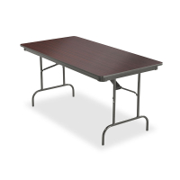 Iceberg OfficeWorks Commercial 60" W x 30" D Premium Wood Laminate Folding Table