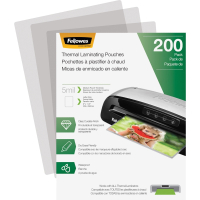 Fellowes 5 Mil Letter-Size Laminating Pouches, 200/Pack
