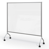 Mooreco Essentials 72" W x 72" H Clear Plastic Mobile Room Divider