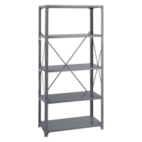 Safco 75" H Commercial Heavy Duty Steel Shelving Units