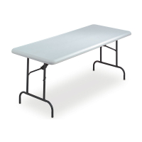 Iceberg IndestrucTable Industrial 72" W x 30" D Heavy Duty Folding Table (Shown in Platinum)
