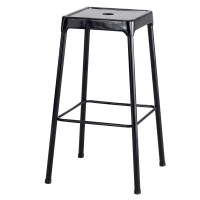 Safco 29" H Stackable Steel Guest Stool (Shown in Black)