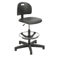 Safco Soft Tough 6680 Economy Drafting Chair Stool, Footring