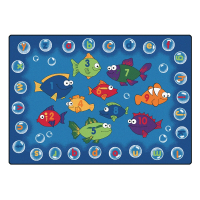 Carpets for Kids Fishing for Literacy Classroom Rug