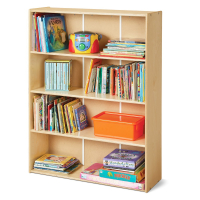 Jonti-Craft Young Time 4-Shelf Adjustable Bookcase