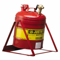 Justrite 7150146 Type I 5 Gallon Tilt Dispensing Safety Can, Red