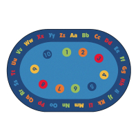 Carpets for Kids Circletime Early Learning Oval Classroom Rug