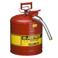 Justrite Type II AccuFlow 5 Gallon 1" Hose Steel Safety Can