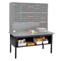 Safco E-Z Sort Sorting Table for Mail Sorters (Shown in Black; tabletop, sorter, and accessories not included)