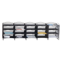 Safco Onyx 20-Compartment Steel Mail Sorter