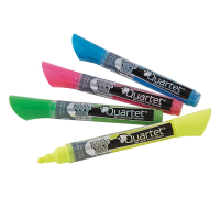 Quartet 79551 Bullet Tip Neon Dry Erase Marker Set, Assorted, Pack of 4
