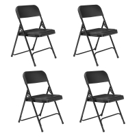NPS 800 Series Plastic Folding Chair, 4-Pack (Shown in Black)