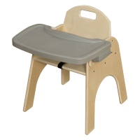Wood Designs Woodie 13" H Classroom Chair with Adjustable Tray