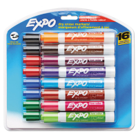 Expo Low-Odor Dry Erase Marker, Chisel Tip, Assorted, 16-Pack
