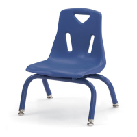 Jonti-Craft Berries 8" H Stacking Chair With Powder-Coated Legs