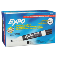 Expo Low-Odor Dry Erase Markers, Bullet Tip, 12-Pack