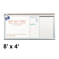 Best-Rite 2-Track Panel 8' x 4' Sliding Dry Erase Whiteboard