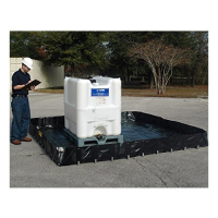 Ultratech Ultra-Containment 8' W x 8' L x 20" H Copolymer 2000 Polyester Spill Containment Berm