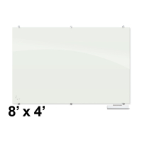 Best-Rite Visionary 8' x 4' Magnetic Glass Whiteboard (Shown in White)