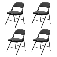 NPS Commercialine 900 Series Fabric Folding Chair, 4-Pack (Shown in Black)