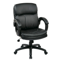 Office Star Eco-Leather Mid-Back Executive Office Chair (Model EC9231-EC3)