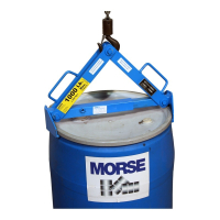 Morse 1000 lb Load Rimmed 18" to 26" Dia. Below-Hook Drum Lifter