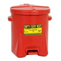 Eagle 6 Gallon Polyethylene Oily Waste Safety Can with Foot Lever