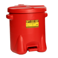 Eagle 14 Gallon Polyethylene Oily Waste Safety Can with Foot Lever